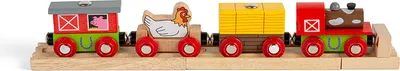 Obrázok produktu pre Bigjigs Železničná vlaková farma + 3 trate