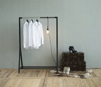 Image de Portemanteau >Brent< noir, acier - 117 x 165 x 59 cm (L x H x P)