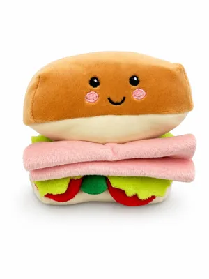 Produktbild von Sandwich Kuscheltier 16 cm Lebensmittel Plüschtier Stofftier Weiches Kawaii Essen Geschenk für Kinder