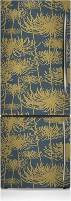 Produktbild von Magnetfolie Magnete Küche Kühlschrank Dekoration 60x180 cm - Goldblumen.