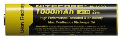 Obrázok produktu pre Nitecore Li-Ion batéria typ 14500 NL1410 1000mAh