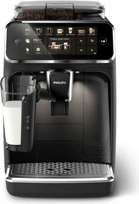 Produktbild von Philips Kaffeevollautomat 5400 Series, 12 Kaffeespezialitäten, LatteGo Milchsystem, Touchdisplay, Schwarz (EP5441/50)