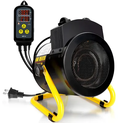 Produktbild von TolleTour Gewächshausheizung 2KW Elektroheizung Elektrogebläseheizung Heizlüfter Ventilator für Gewächshaus IPX4 mit Thermostat Digital