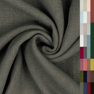 Produktbild von Viskose Leinen Stoff 29 Farben ab 0,5m x 1,37m Kleiderstoff Kostümstoff Sommer