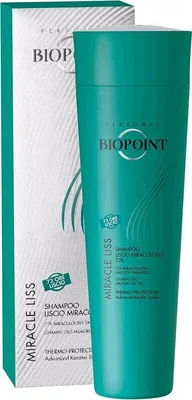 Produktbild von Biopoint Miracle Liss 72H, 200 ml, Shampoo, Frauen, Glattes Haar, Widerspenstiges Haar, Schutz, Glanz, Glättend, Flasche