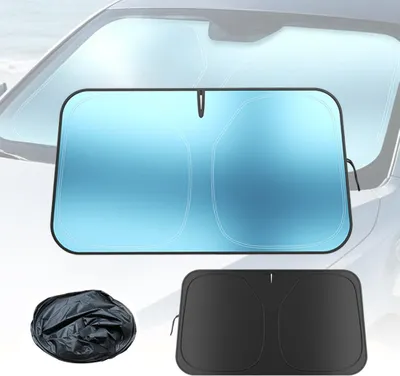Imagen del producto de Parasol para parabrisas de coche, plegable, 145 x 80 cm, con protección UV para viajes
