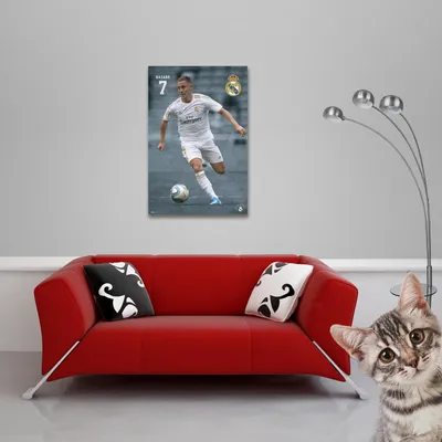 Image de Football - Poster - Real Madrid - Hazard 19/20 + 1 paquet de tesa Powerstrips® - contenu 20 pièces