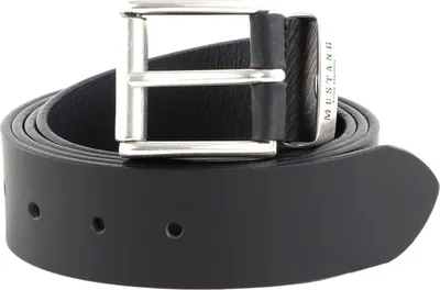 Produktbild von MUSTANG Leder Gürtel Leather Belt 40mm W120 Black schwarz