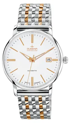 Produktbild von Dugena 7090191 Herren-Armbanduhr, Edelstahl-Gehäuse, Metall-Armband
