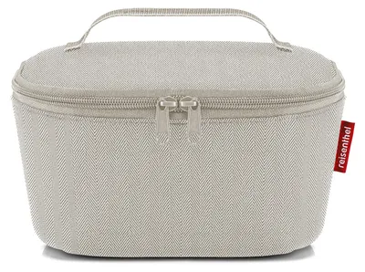 Produktbild von reisenthel coolerbag S pocket, Kühltasche, Isolierte Tasche, Thermotasche, Herringbone Sand, 2.5 L, LG6049