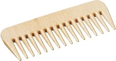 Produktbild von Keller Holzkamm, 135 mm, mit Grobzahnung für schonende Haarpflege und Entwirren