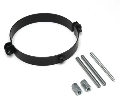 Produktbild von Raik Pelletrohr / Ofenrohr 100mm - Rohrschelle schwarz