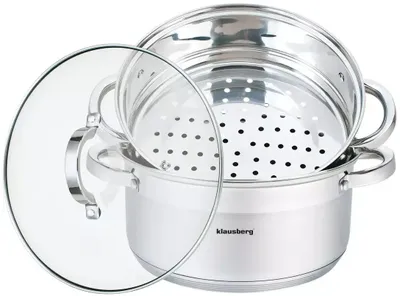 Zdjęcie produktu dla Klausberg garnki do gotowania na parze 24cm 3 elementy KB7144