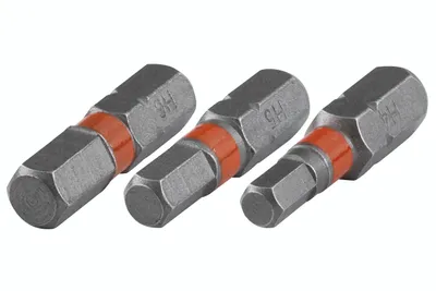 Produktbild von wolfcraft 3 Bits Solid Innnensechskant SW 4 + 5 + 6 mm