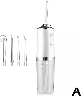 Produktbild von Irrigator Dental Wasser Jet Für Zähne USB Aufladbare Tragbare Wasser Flosser 4 D Weiß