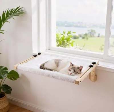 Produktbild von Hängematte für Katzen, Heizkörper, Katzenbett für Fenster, bis 15 kg