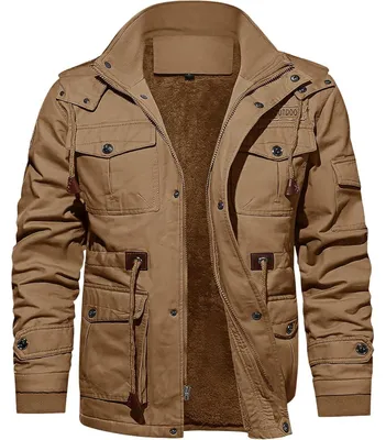 Zdjęcie produktu dla Męska kurtka zimowa, ocieplana, kolor khaki, rozmiar 3XL