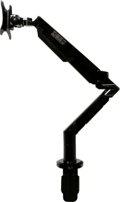 Obrázek produktu pro DESQ 1720.09 Rameno monitoru s plynovou pružinou - dosah 17-36 palců - 62 cm - C-svorka + průchodka na stůl - černé