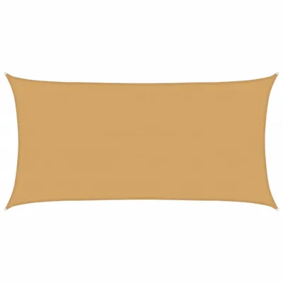 Image de Voile d'ombrage 160 g/m² rectangulaire sable 4x7 m PEHD