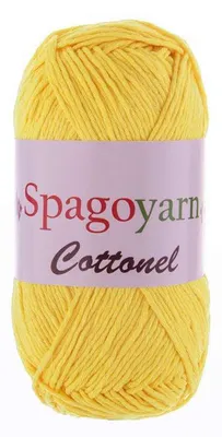 100g Strickgarn Cottonel Uni Häkelgarn Strickwolle hellgelb