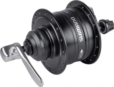 Immagine prodotto di Mozzo dinamo DH-3D37-QR, 32 fori Shimano, bloccaggio centrale del disco, sgancio rapido, nero