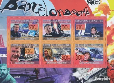 Produktbild von Briefmarken Guinea 2008 Mi 5775-5780 Kleinbogen (kompl. Ausgabe) postfrisch Weltmeisterschaft (Sportschiffe)