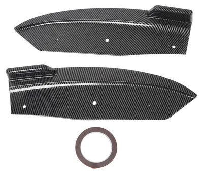 Produktbild von 2 Stück Heckstoßstangen-Lippenspoiler, aerodynamischer, leichter Unterkinn-Diffusor-Splitter für X4 G02 M-Sport 2018 bis 2021, Kohlefaser-Stil