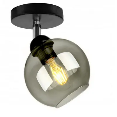 Produktbild von Deckenlampe Pendellampe Kugel Schwarz Grau Weiß (N100-EG1)