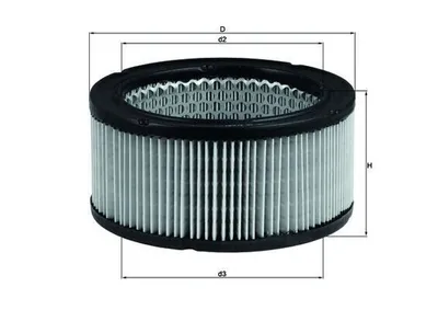 Zdjęcie produktu dla ORYGINALNY filtr powietrza MAHLE LX 213