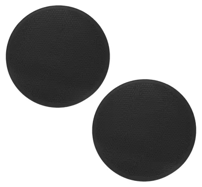 Imagen del producto de Posavasos redondos de silicona, con un diámetro de 30 cm, paquete de 2 unidades, resistentes al calor, antideslizantes, ideales para la cocina y el jardín