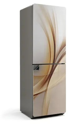 Zdjęcie produktu dla Abstrakcyjne fale i linie - Magnetyczna osłona lodówki - Folia dekoracyjna magnetyczna do kuchni - Magnes na lodówkę deco - Samoprzylepna tablica magnetyczna - Folia magnetyczna na drzwi lodówki - 60x180 cm