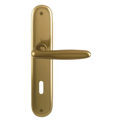 Produktbild von Hoppe Verona Langschildgarnitur Aluminium F4 Bronzefarben 1510/273P, OB Ovalbart
