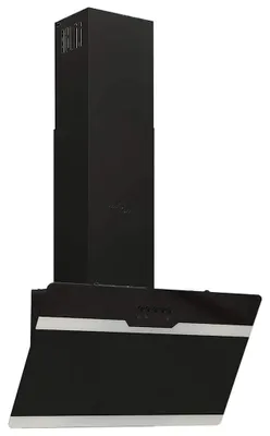 Image de vidaXL Hotte d'aspiration 60 cm acier et verre trempé noir