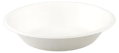 Produktbild von 50x Schalen aus Bagasse, 800ml, naturweiß, rund Ø17cm, 50Stk.