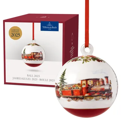 Produktbild von Villeroy & Boch Jahres-Kugel 2025, Weihnachtsdekoration, bunt, Edition