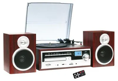 Image de Platine vinyle Hifi RETRO multifonction
