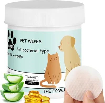 Produktbild von Augenreinigungstücher für Hunde und Katzen, 100 Stück, für Haustier