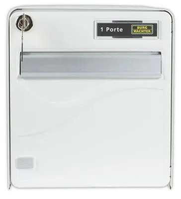 Image de Boite aux lettres normalisée balutic 2 portes blanc