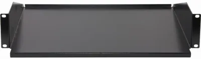 Produktbild von Rockstable 2 HE 19" Fachboden, Regalboden, Stahl, Schwarz, 1 Stück(e), 2,75 kg