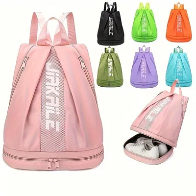 Produktbild von Damentasche Sporttasche mit Schuhfach – Gymbag Sportrucksack -Rosa
