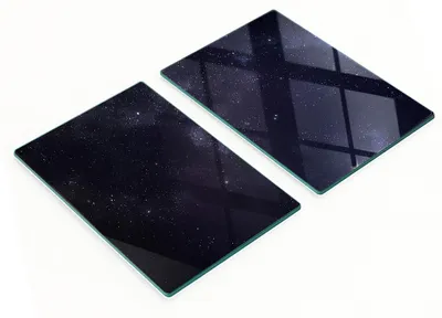 Produktbild von Set Küchenbretter aus gehärtetem Glas mit Fiktionsmuster, 2 x 40 x 52 cm