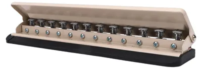 12-Loch Locher für A4 A5 B5 A7 Planer, ergonomisch, Metall-ABS