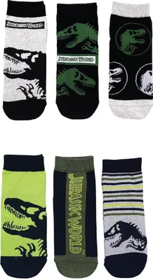 Obrázok produktu pre Jurassic World Sneakersocken 3 Paar im Pack - veľkosť 31/34