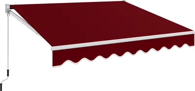 Produktbild von GOPLUS 295x250cm Gelenkarmmarkise für Sonnenschutz & Regenschutz, mit Handkurbel, Terrassenmarkise Aluminium Balkonmarkise