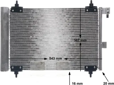 Zdjęcie produktu dla Skraplacz klimatyzacji MAHLE AC 350 000S