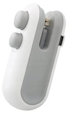 Obrázek produktu pro Verk 24545 Ruční mini svářečka na fólie s magnetem, USB, 2 v 1, bílá