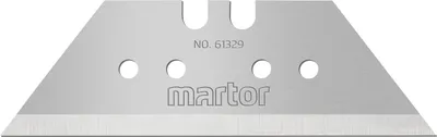 Produktbild von MARTOR 10 x TRAPEZKLINGE, Ersatzklingen Cuttermesser, Sicherheitsmesser, 19 mm, Scharf, 2-fach Nutzbar, NR. 61329