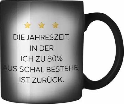 Produktbild von Trendation - Lustige Farbwechsel Zauber-Tasse mit Spruch für Frauen Männer Arbeit Büro Lustig Farbwechsel Zauber-Tassen Becher mit Sprüchen Kollegin Geschenk Sarkasmus Winter Herbst (Schwarz)