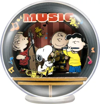 Obrázek produktu pro Stavebnice The Peanuts Puremind Dřevěné divadlo Globe Night of Music
