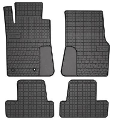 Productafbeelding van Rubberen automatten voor Ford Mustang MK5 2004-2014 (coupé) – 4-delig, zwart, op maat – Wielganizator SolidPRO